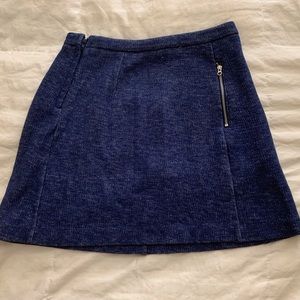 H&M Blue Women’s Zipper Skirt